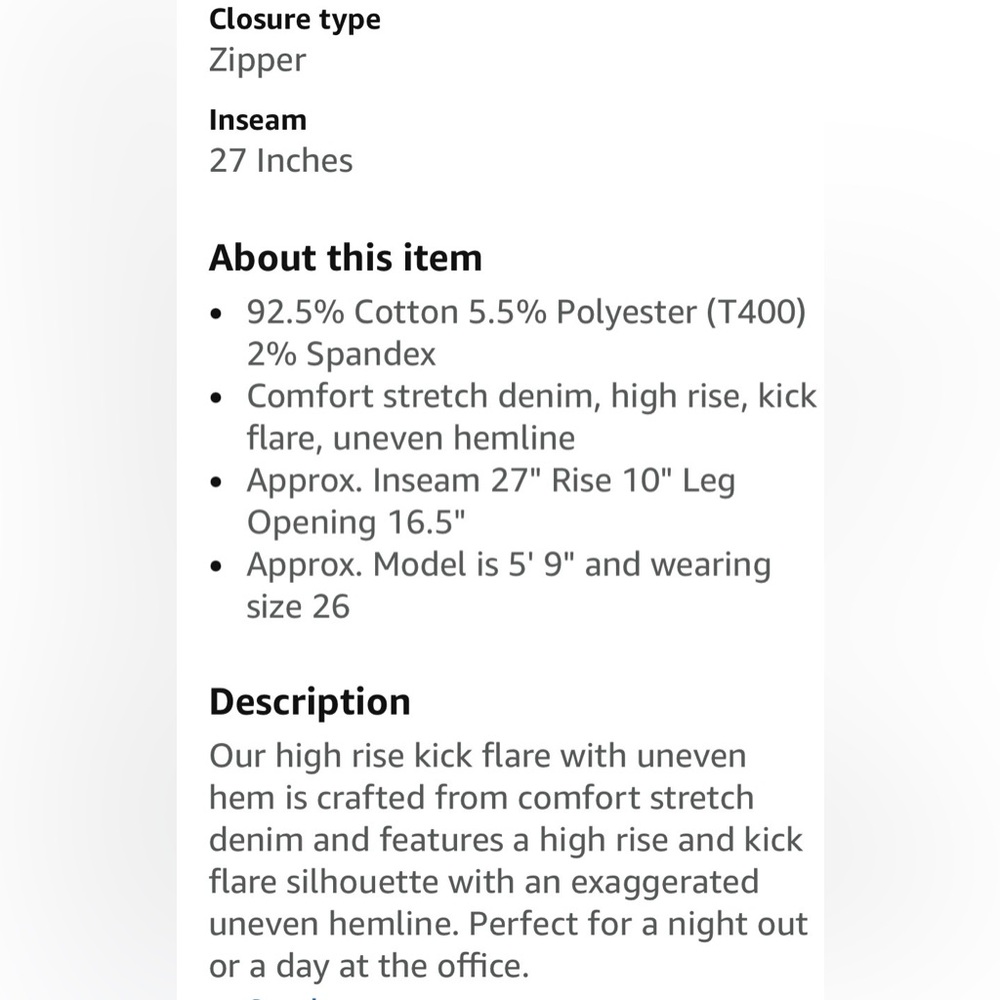 Women's Flying Monkey Kick Flare Blue Distressed Jeans 26 - Picture 3 of 10